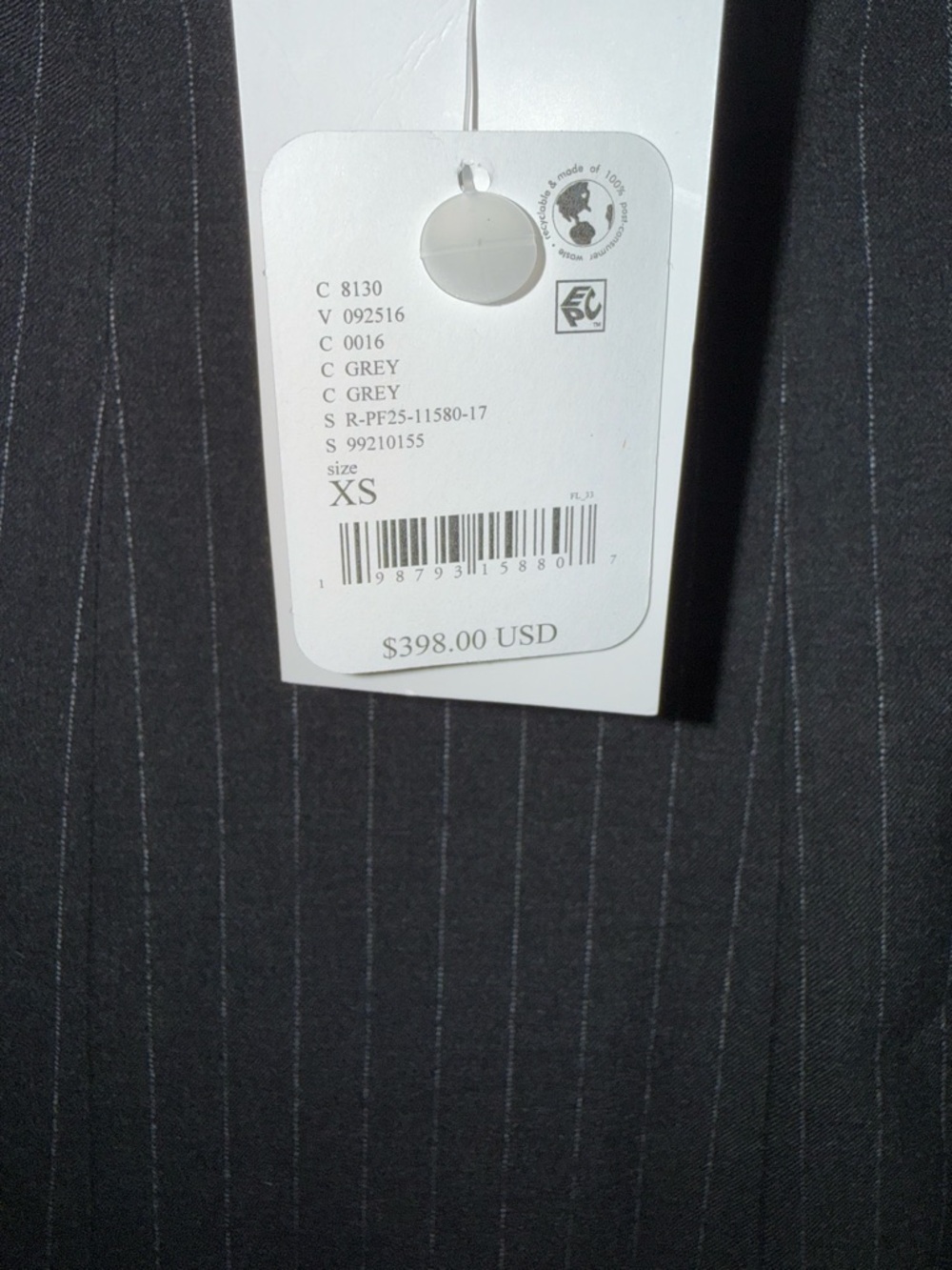 Retrofete Black Pinstripe Cutout Mini Dress updated with pictures - Picture 6 of 15